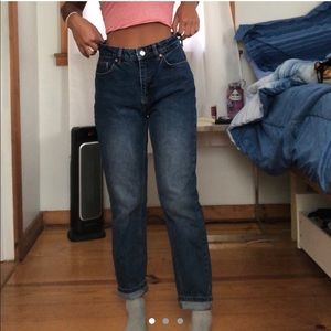 We The Free high waisted mom jeans